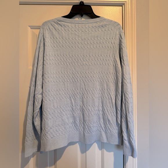 Tommy Hilfiger Light Blue Cable Knit Sweater  XL - Picture 2 of 3